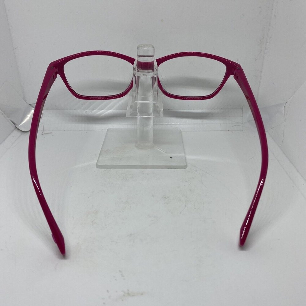 Betsey Johnson +1.50 Reading Eyeglasses Gloss Black/Hot Pink Cat Eye Style NWOT - Picture 3 of 6